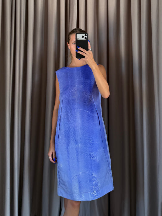 Vestito vintage Marni blue in seta tg 42
