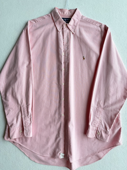 Camicia vintage Ralph Lauren rosa tg XL+