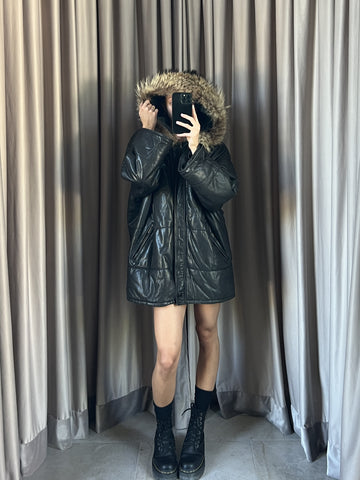 Giacca vintage Max Mara in pelle tg 42