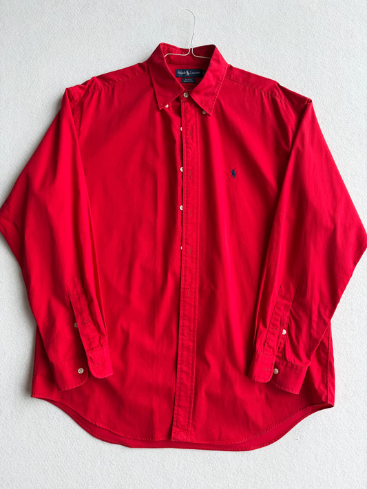 Camicia vintage Ralph Lauren rosso tg XL