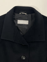 Carica l&#39;immagine nel visualizzatore di Gallery, Cappotto vintage Max Mara nero tg S
