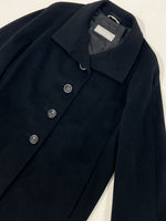 Carica l&#39;immagine nel visualizzatore di Gallery, Cappotto vintage Max Mara nero tg S
