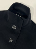 Carica l&#39;immagine nel visualizzatore di Gallery, Cappotto vintage Max Mara nero tg S
