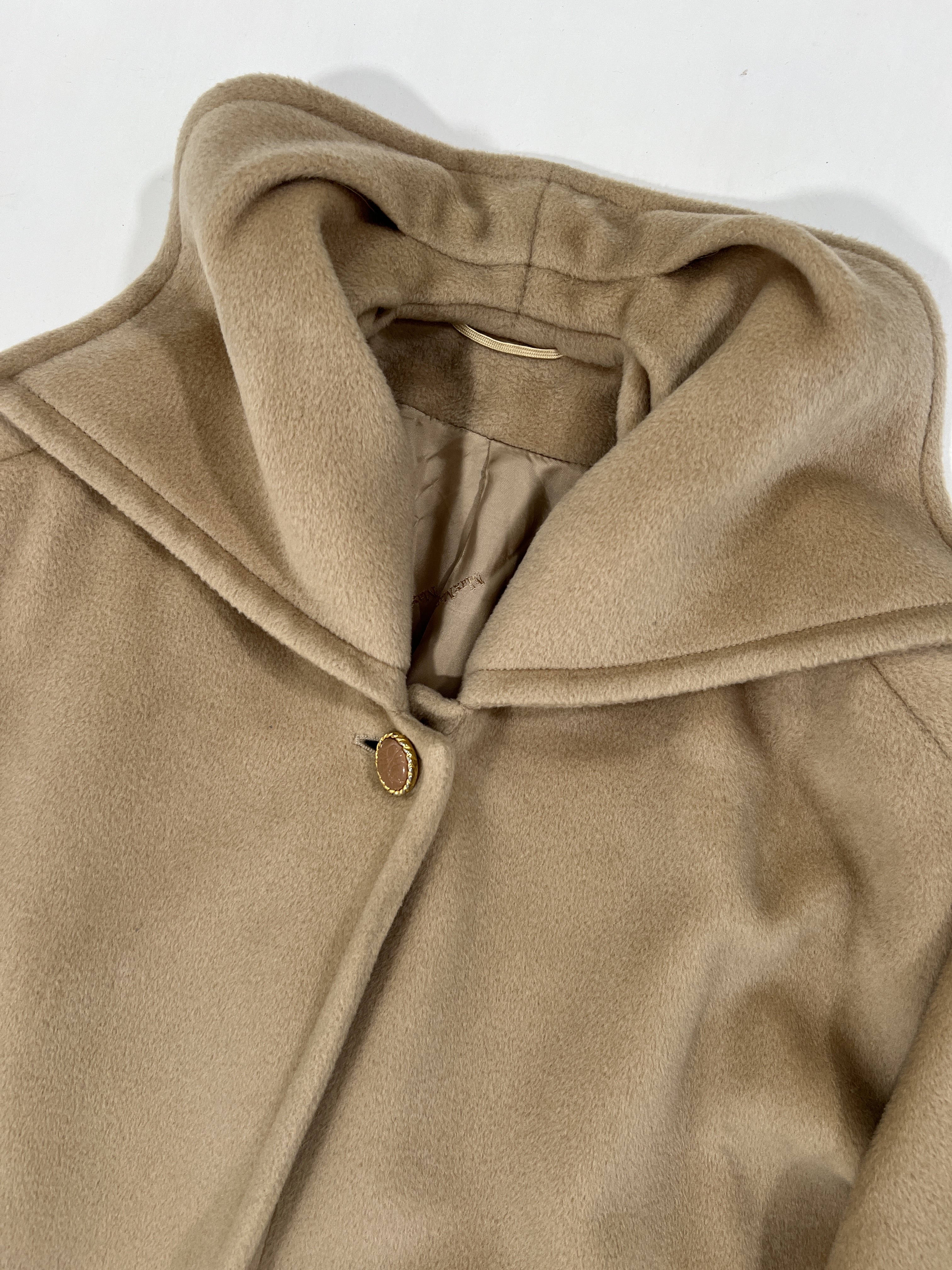 Cappotto vintage Max Mara beige tg M/L