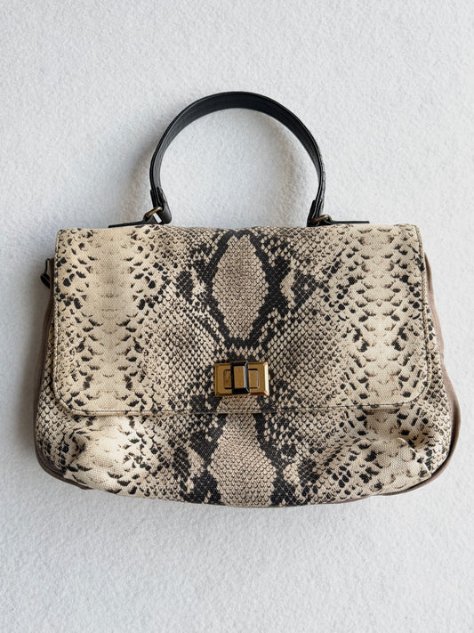 Borsa vintage Lanvin pitone a mano