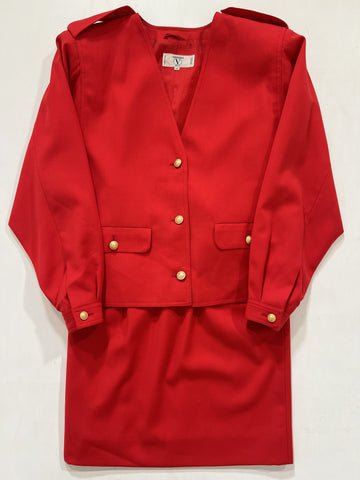 Completo vintage Valentino rosso tg S/M