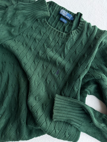 Maglia vintage Ralph Lauren treccia tg M