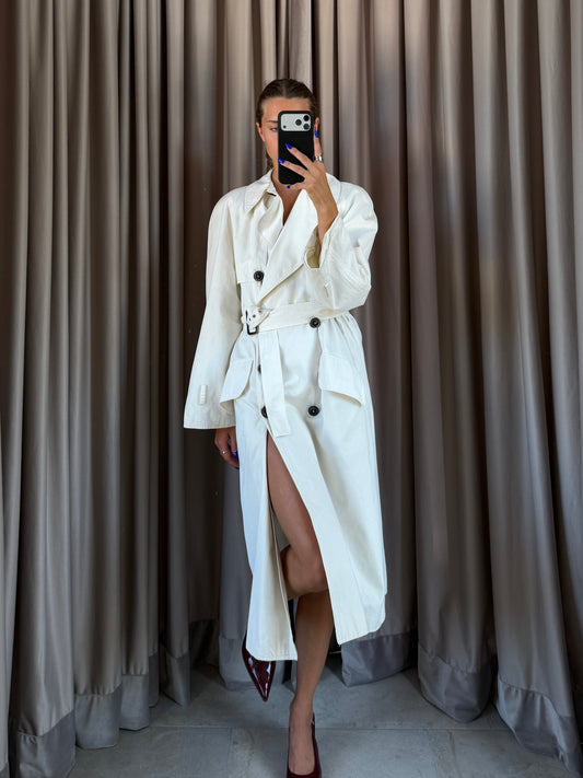 Trench vintage Christian Dior doppiopetto cintura tg 40