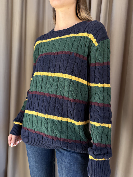 Maglia vintage Ralph Lauren cotone a treccia tg