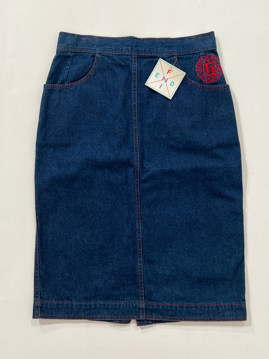 Gonna vintage Fendi denim tg 46