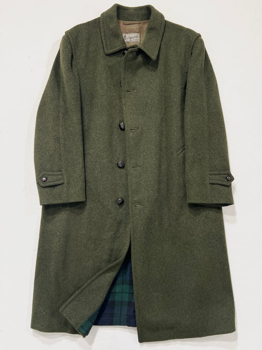 Cappotto vintage loden alpaca verde tg 48