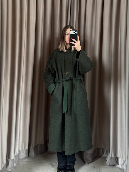 Cappotto vintage Aquascutum loden reversibile tg M