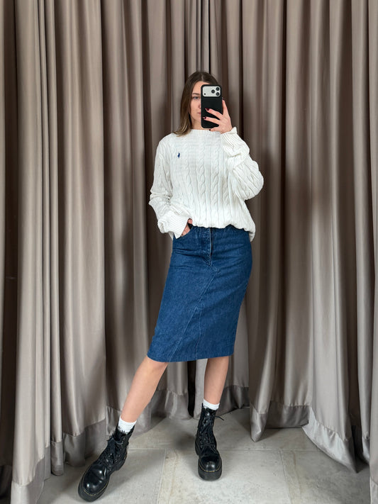 Maglia vintage Ralph Lauren treccia tg L