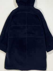 Cappotto vintage Max Mara blu cappuccio tg M