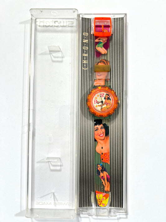 Orologio vintage Swatch scuba beach virgin