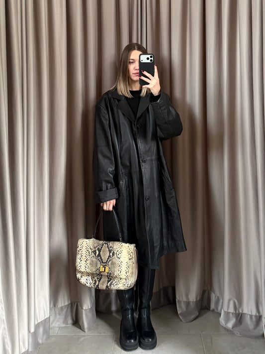 Borsa vintage Lanvin pitone a mano