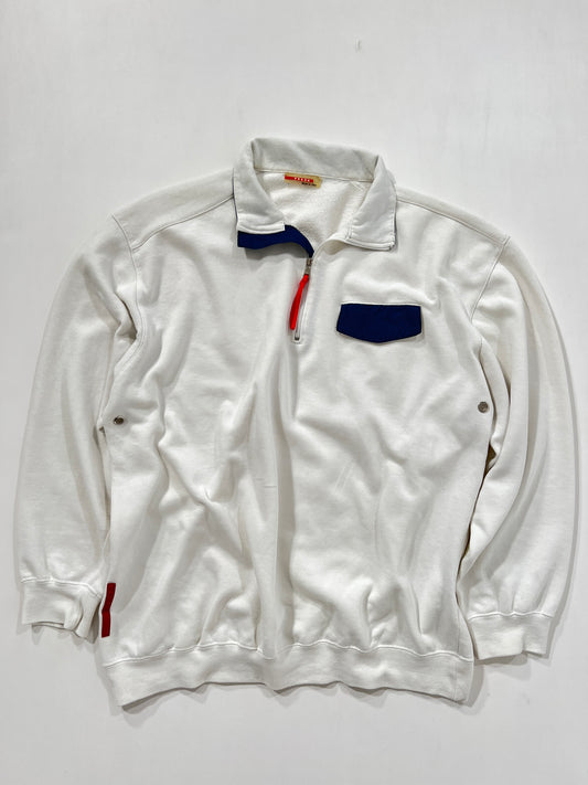 Felpa vintage Prada bianco tg XL