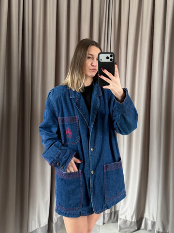 Giacca vintage Fendi in denim tg 46