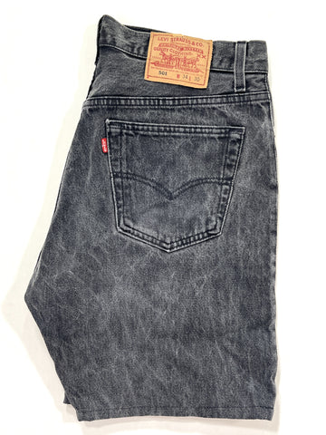 Bermuda vintage Levi's jeans scuro tg 34