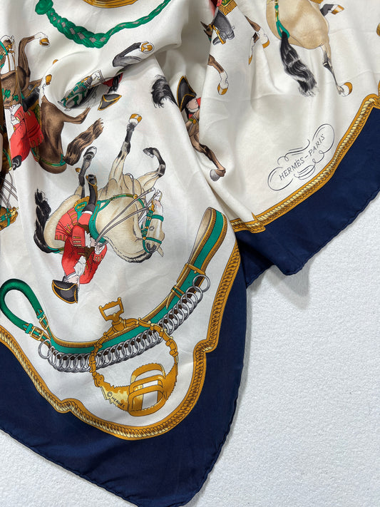Foulard vintage Hermes in seta