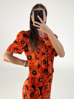 Carica l&#39;immagine nel visualizzatore di Gallery, Vestito vintage Versace arancio tg S
