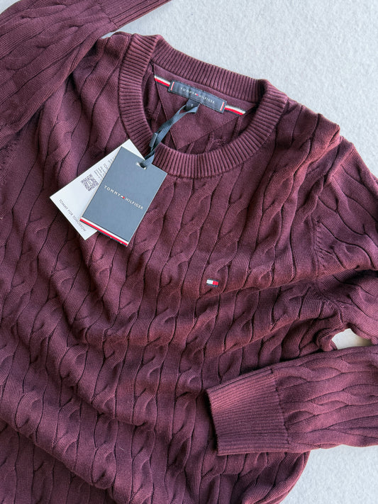 Maglia vintage Tommy Hilfiger treccia tg S