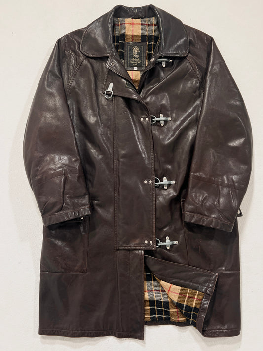 Cappotto vintage Fay in pelle 4 ganci tg M