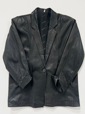 Giacca vintage Yves Saint Laurent in pelle tg M