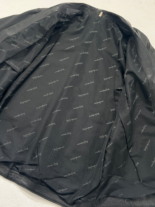 Giacca vintage Yves Saint Laurent in pelle tg M