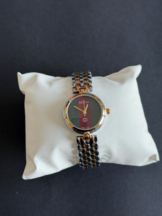 Orologio vintage Gucci verde/rosso