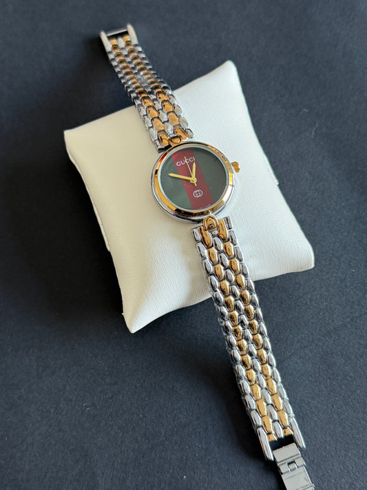 Orologio vintage Gucci verde/rosso