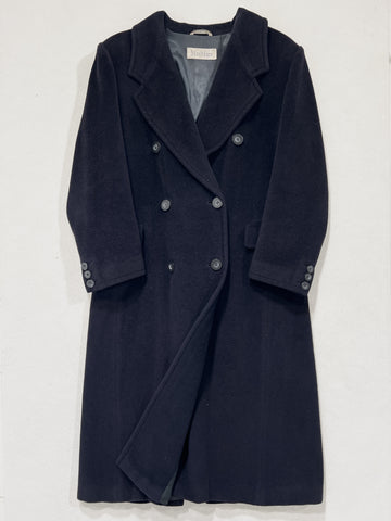 Cappotto vintage Max Mara blu lana tg 44