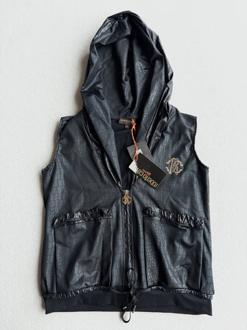 Gilet vintage Cavalli nero con cartellino tg 42