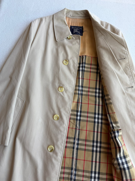 Trench vintage Burberry cotone beige tg M