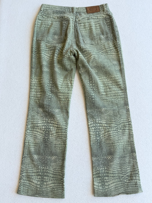Pantaloni vintage Cavalli verdone tg S