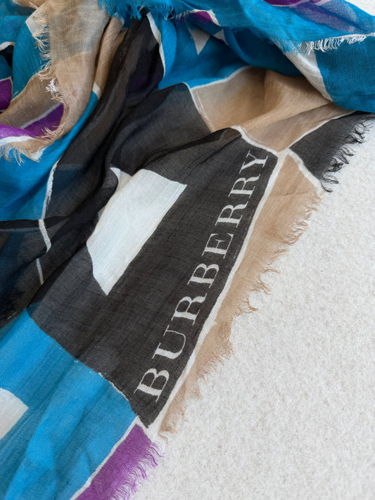 Pashmina vintage Burberry seta/cashmere
