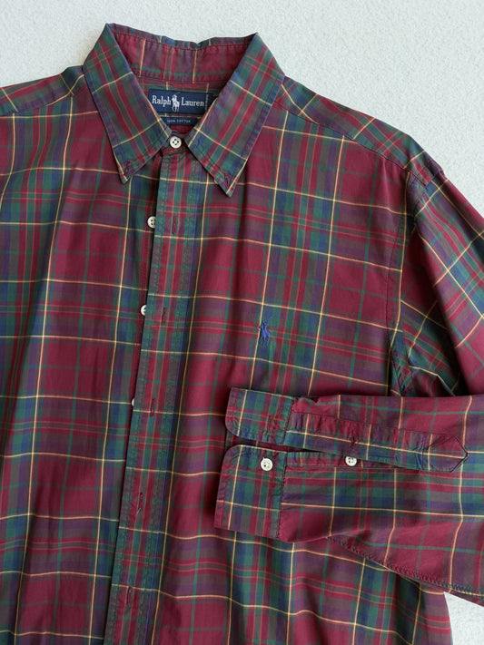 Camicia vintage Ralph Lauren tartan tg XL