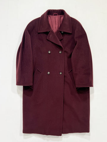 Cappotto vintage Max Mara bordeaux tg M