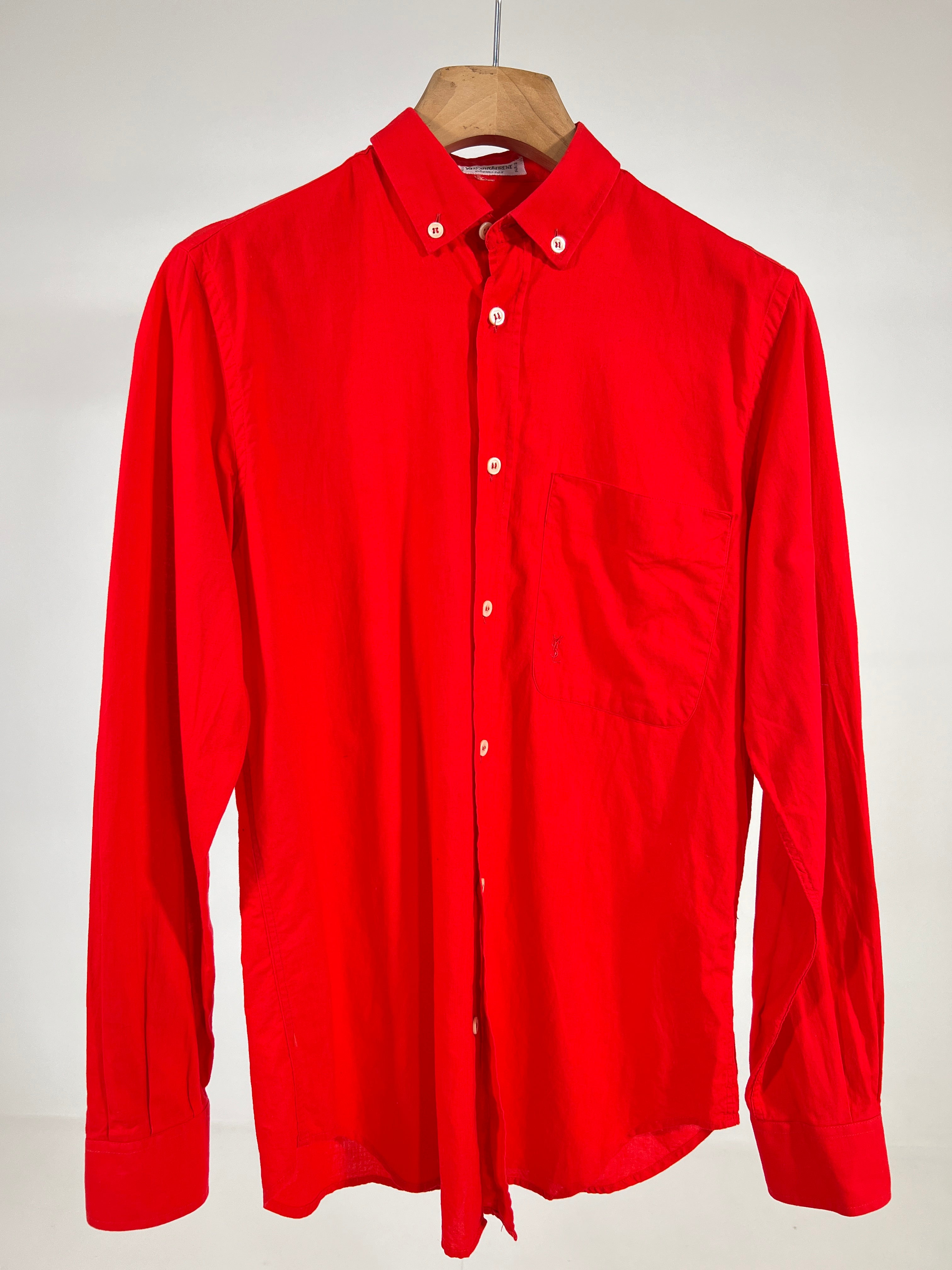 Camicia vintage YSL rosso tg S