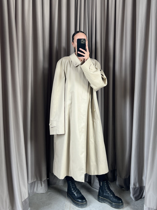 Trench vintage Burberry biscotto con interno tg XL +