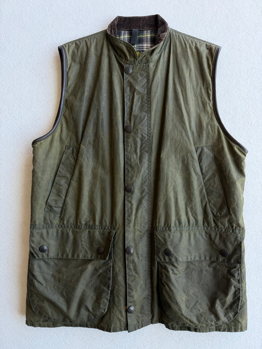 Gilet vintage Barbour Westmorland verde tg L
