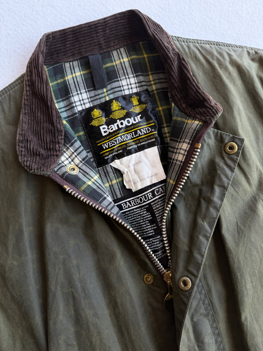 Gilet vintage Barbour Westmorland verde tg L