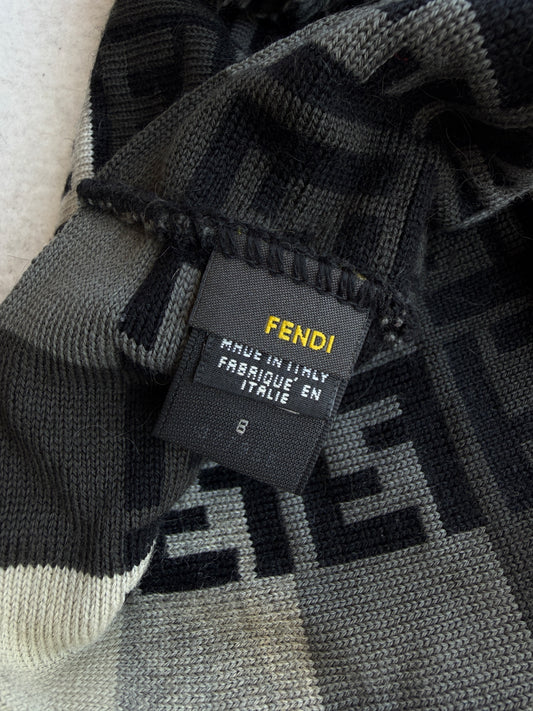 Cappello vintage Fendi lana monogram