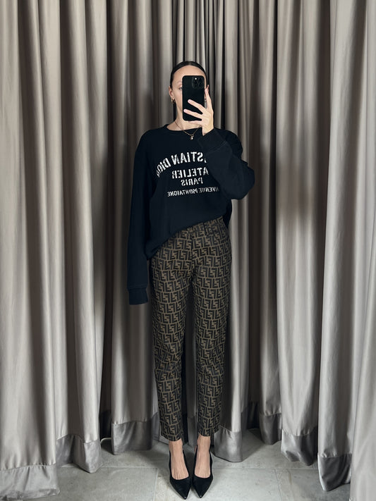 Pantaloni vintage Fendi monogram tg S/M