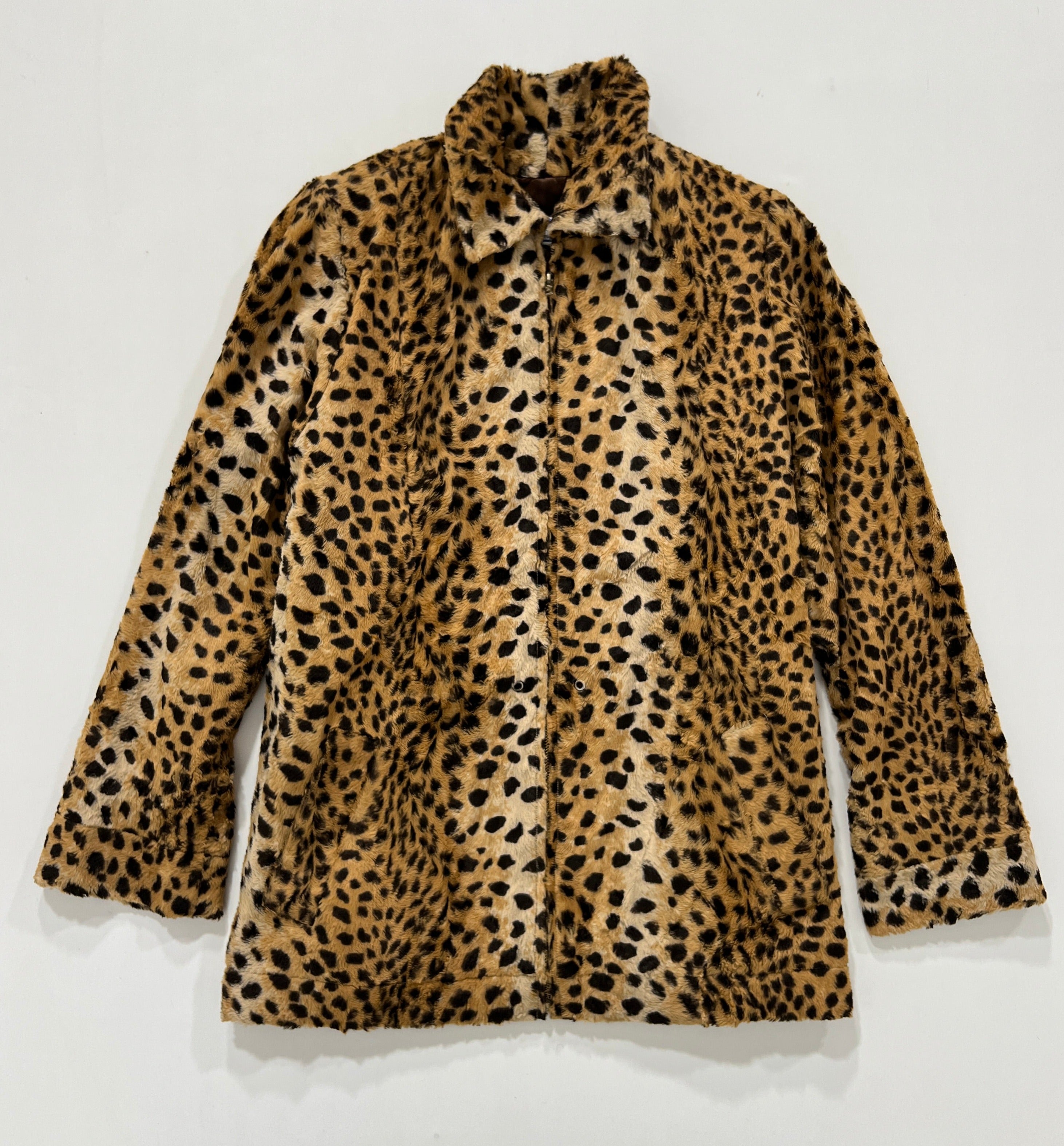 Pelliccia vintage YSL leopardo tg S/M