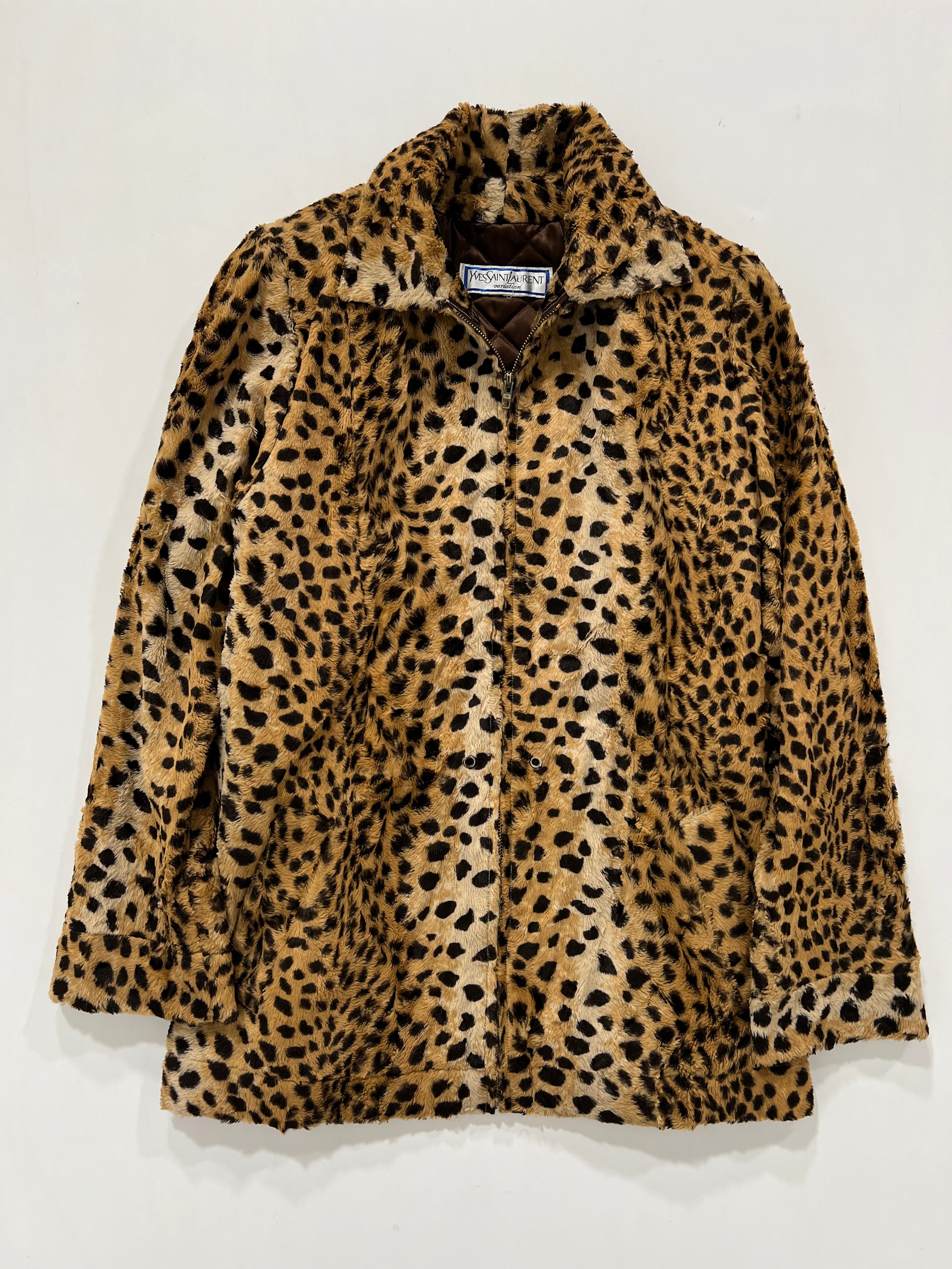 Pelliccia vintage YSL leopardo tg S/M