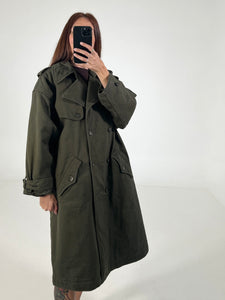 Trench vintage Fendi denim verde tg 42