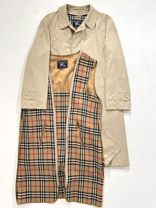 Trench vintage Burberry biscotto con interno tg XL +