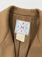 Carica l&#39;immagine nel visualizzatore di Gallery, Blazer vintage Fendi cammello tg L
