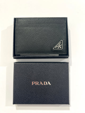 Portacarte Prada saffiano nero